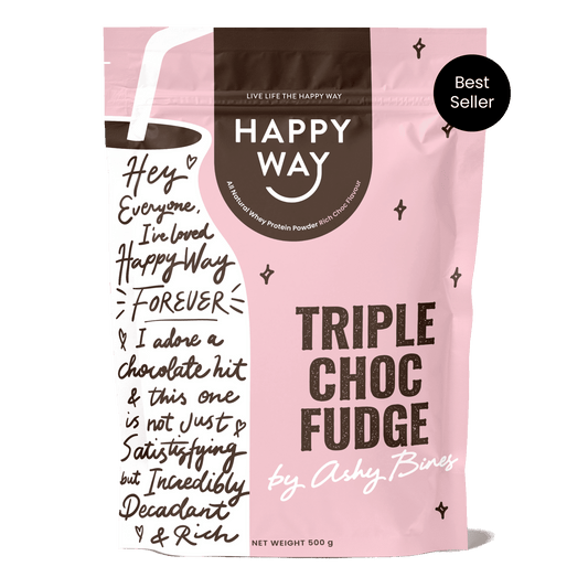 Ashy Bines Triple Choc Fudge Whey Protein Powder 500g