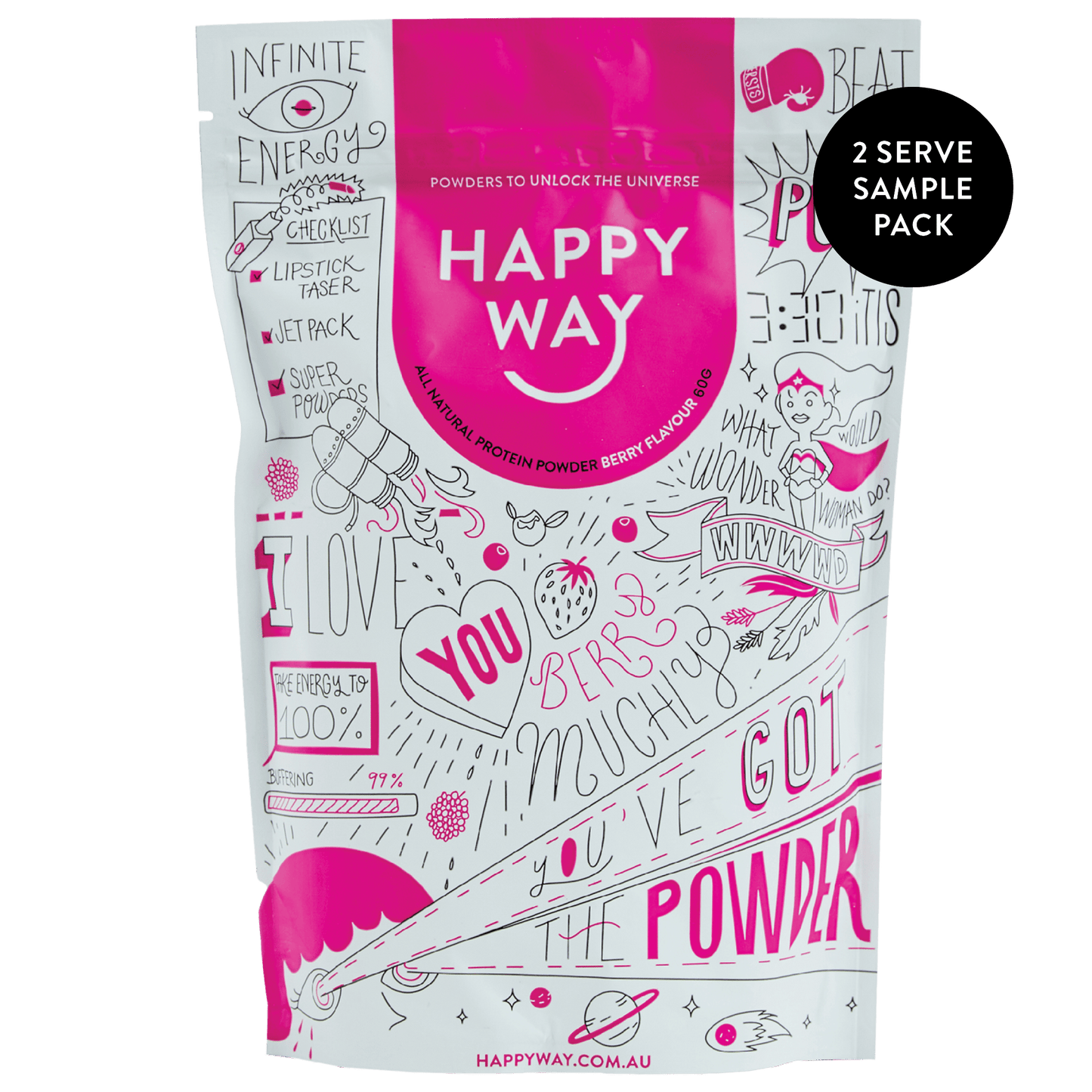 Whey Protein Powder Sample Pack 60g