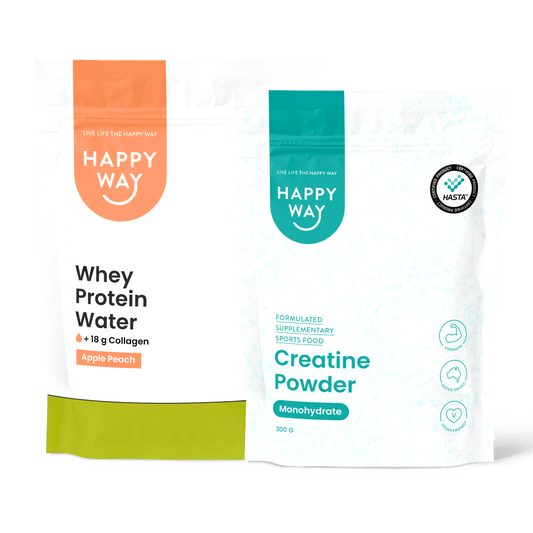 Creatine 300g + Apple Peach Whey Protein Water 420g