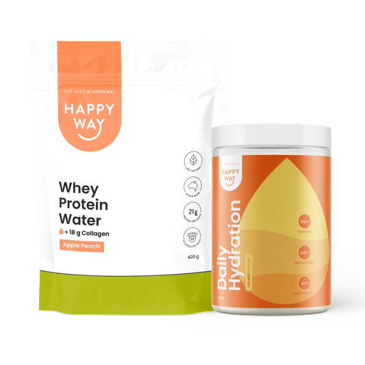 Hydration Tub Orange 300g + Apple Peach Whey Protein Water 420g