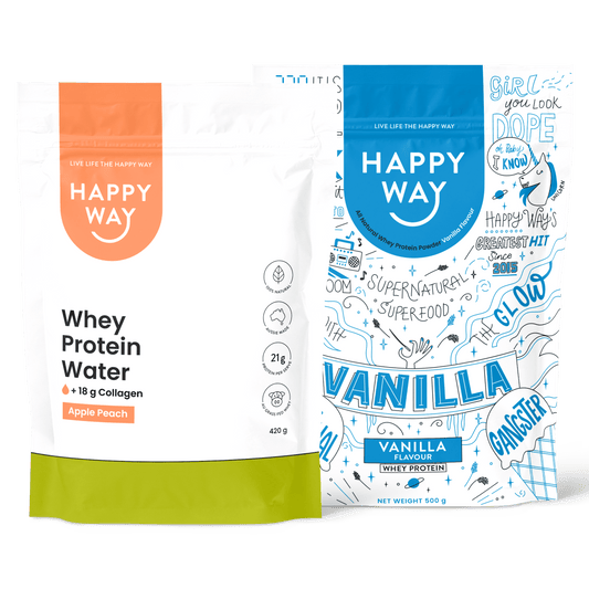 Vanilla Whey 500g + Apple Peach Whey Protein Water 420g