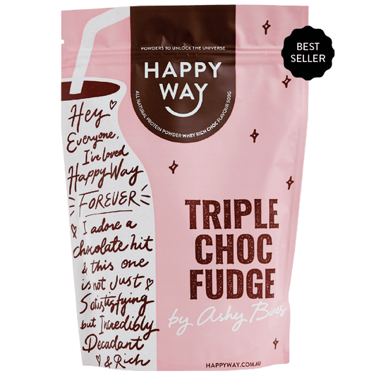 Ashy Bines Triple Choc Fudge Whey Protein Powder 500g