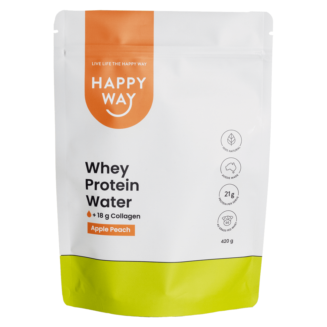 Apple Peach Whey Protein Water Powder 420g Happy Way