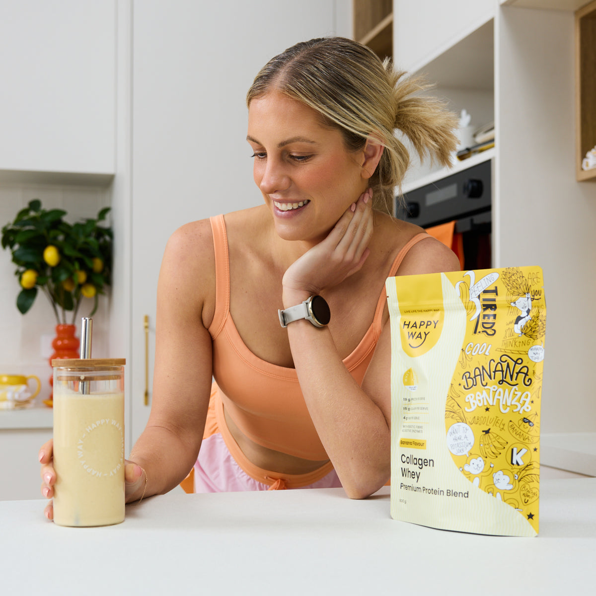 Banana Collagen Whey Protein Powder 500g