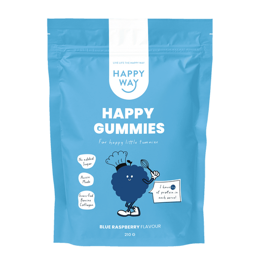 Blue Raspberry Flavour Happy Gummies Mix 210g