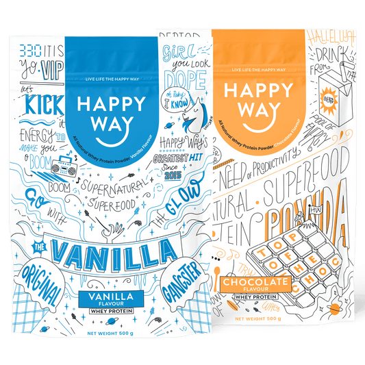 Vanilla Whey Protein & Choc Whey Protein 500g Bundle