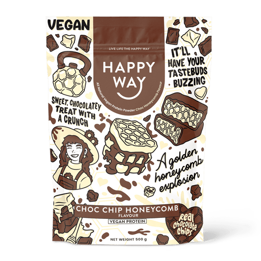 Choc Chip Honeycomb Vegan Protein Powder 500g