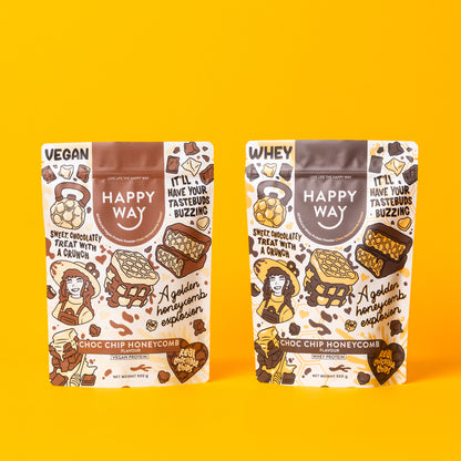Choc Chip Honeycomb Vegan Protein Powder 500g
