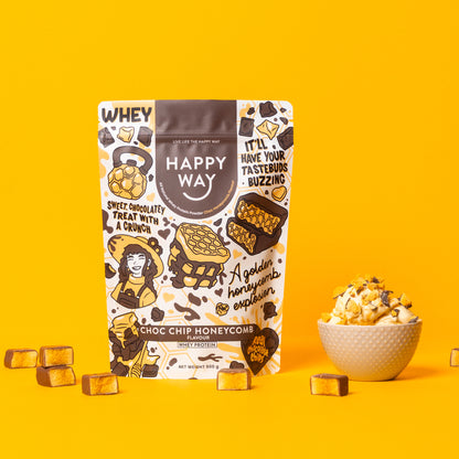 Choc Chip Honeycomb Whey Protein Powder 500g