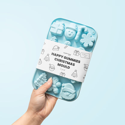 Happy Gummies Christmas Mould - 3 pack