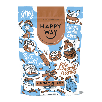 Cinnamon Bun Whey Protein Powder 500g