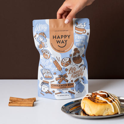 Cinnamon Bun Whey Protein Powder 500g