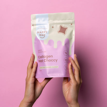 White Choc Caramel Collagen Hot Choccy 360g