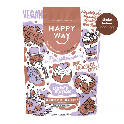 Double Choc Chip Vegan Protein Powder 500g