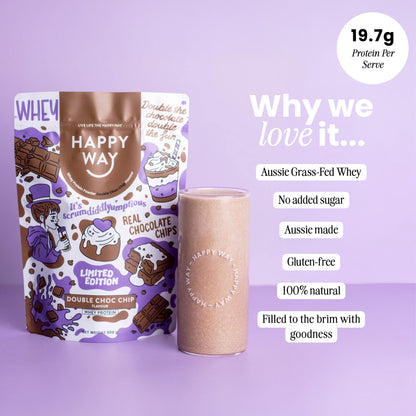 Double Choc Chip Whey Protein Powder 500g