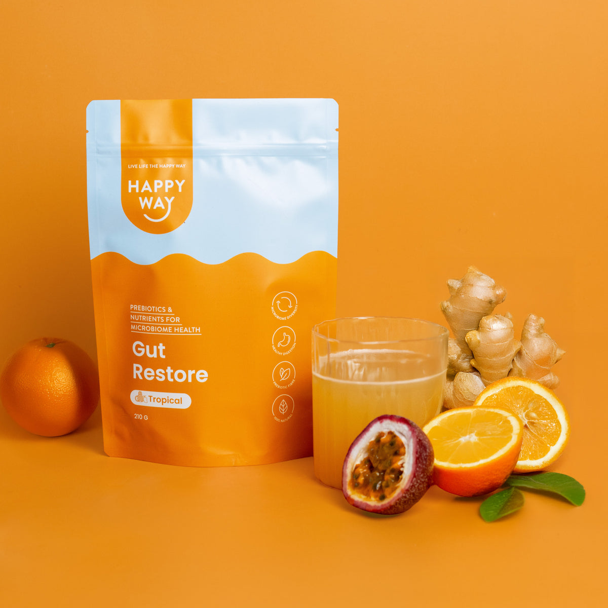 Gut Restore Tropical Powder 210g | Happy Way