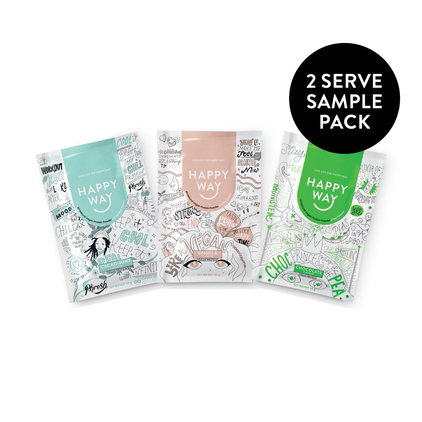 Vegan Protein Powder Sample Pack 60g