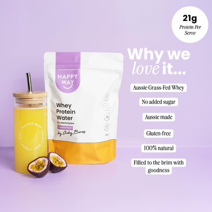 Ashy Bines Passionfruit Whey Protein Water Powder 420g