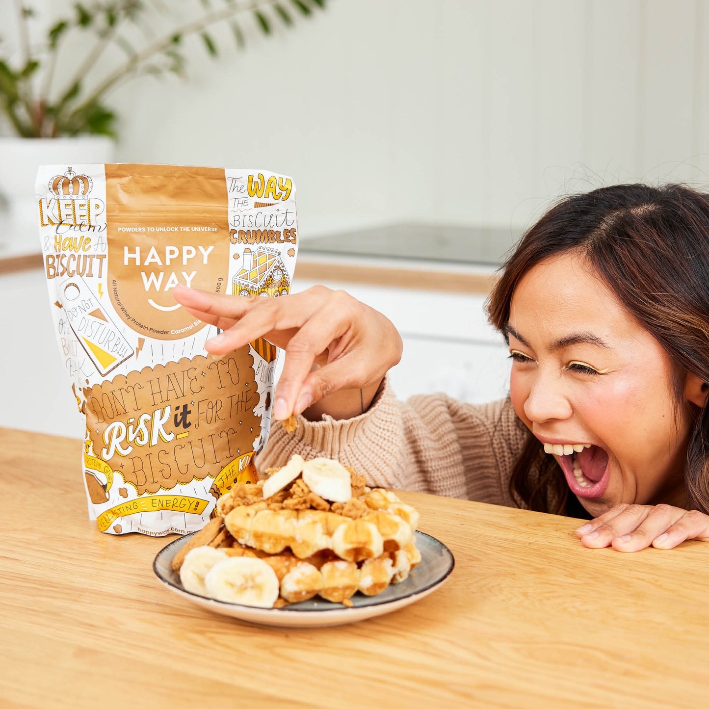 Caramel Biscuit Whey Protein Powder 500g