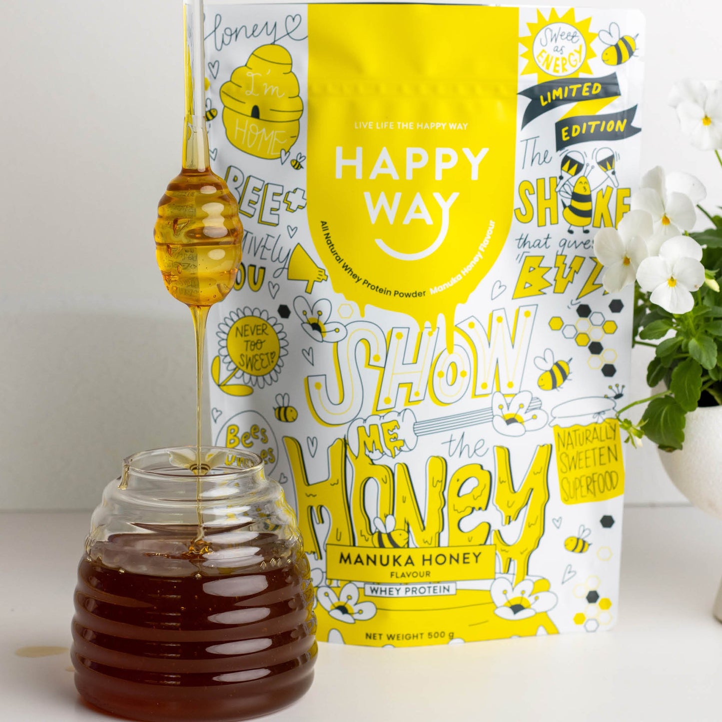 Manuka Honey Whey Protein Powder 500g