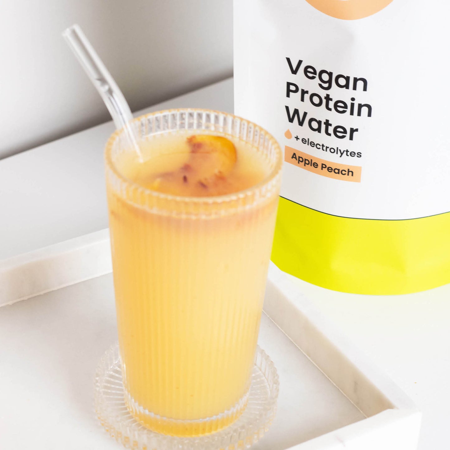 Apple Peach Vegan Protein Water Powder 420g