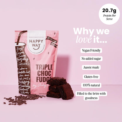 Ashy Bines Triple Choc Fudge Vegan Protein Powder 500g