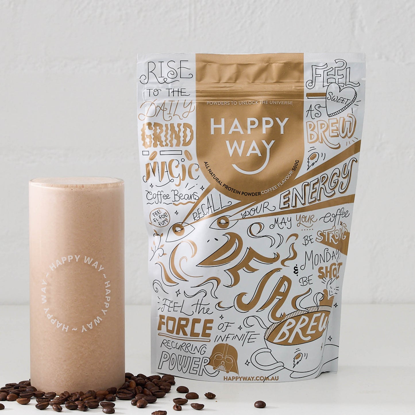 Deja Brew Coffee Whey Protein Powder 500g
