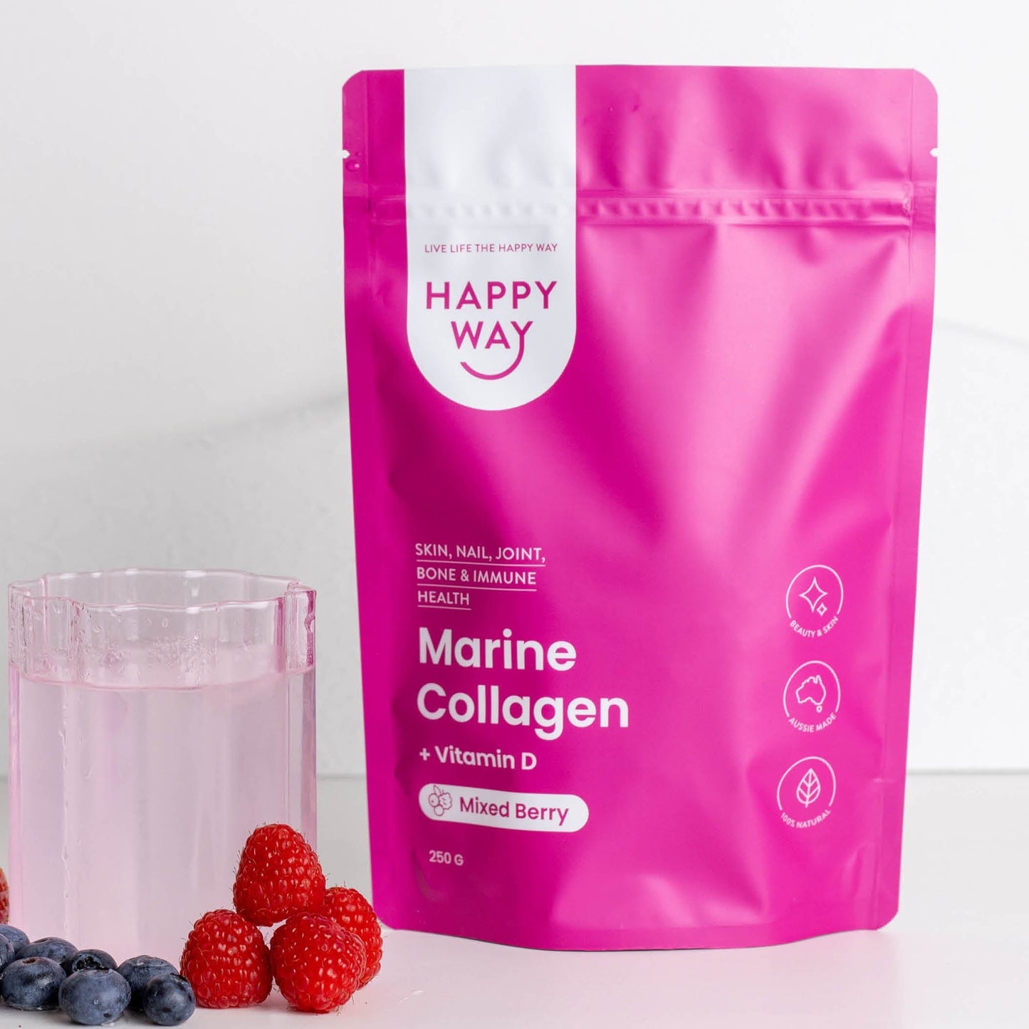 Mixed Berry Marine Collagen Powder 250g