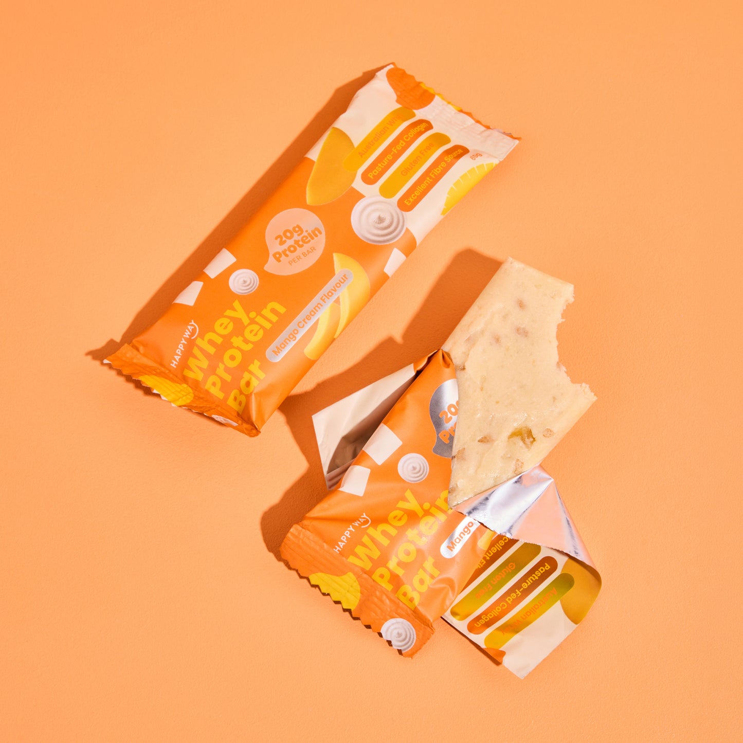 Whey Protein Bar Mango Cream Box – 10 x 60g Bars
