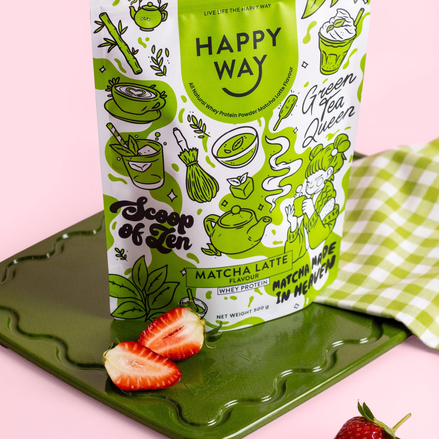 Matcha Latte Whey Protein Powder 500g