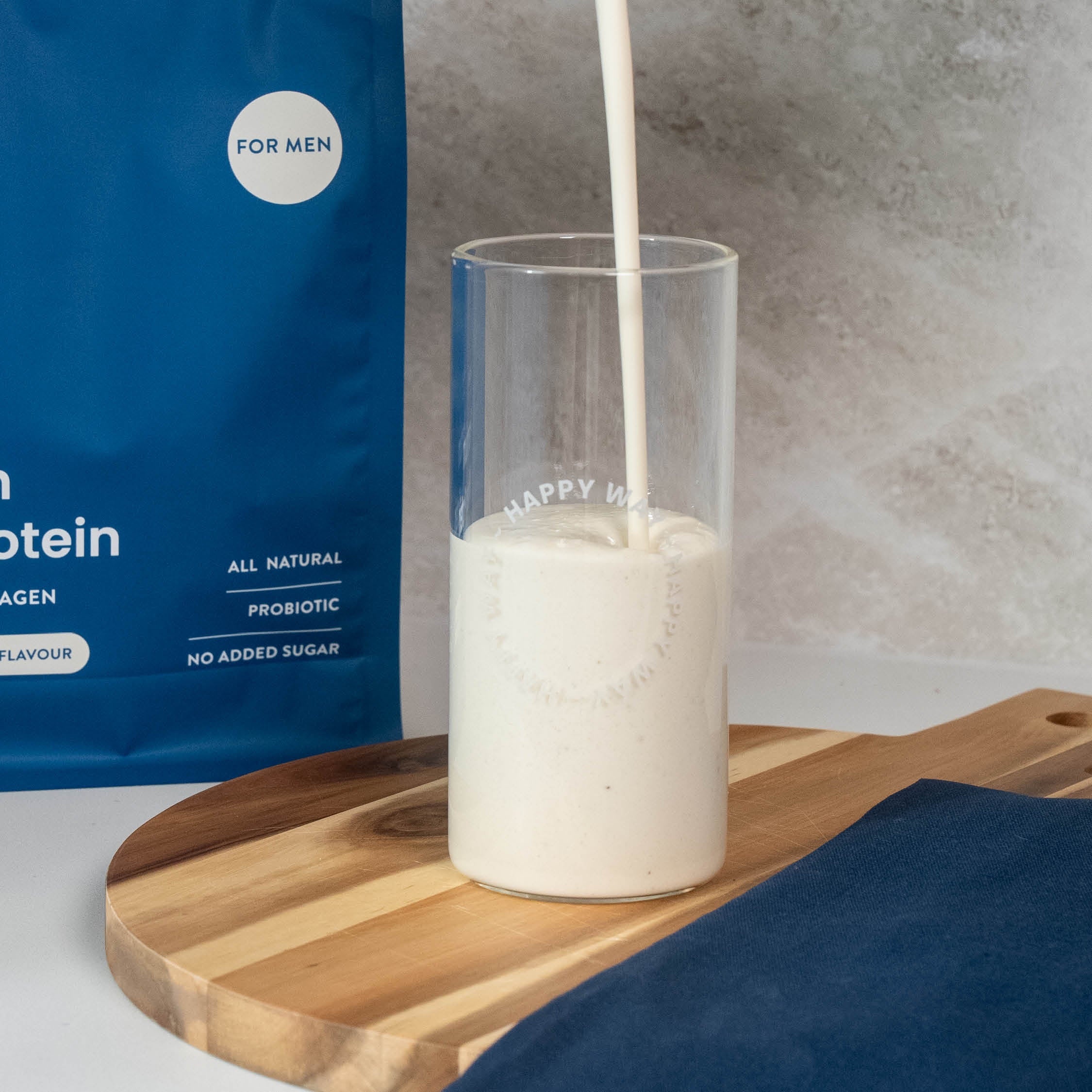 Men's Vanilla Whey Protein Powder Sample Pack 41g | Happy way