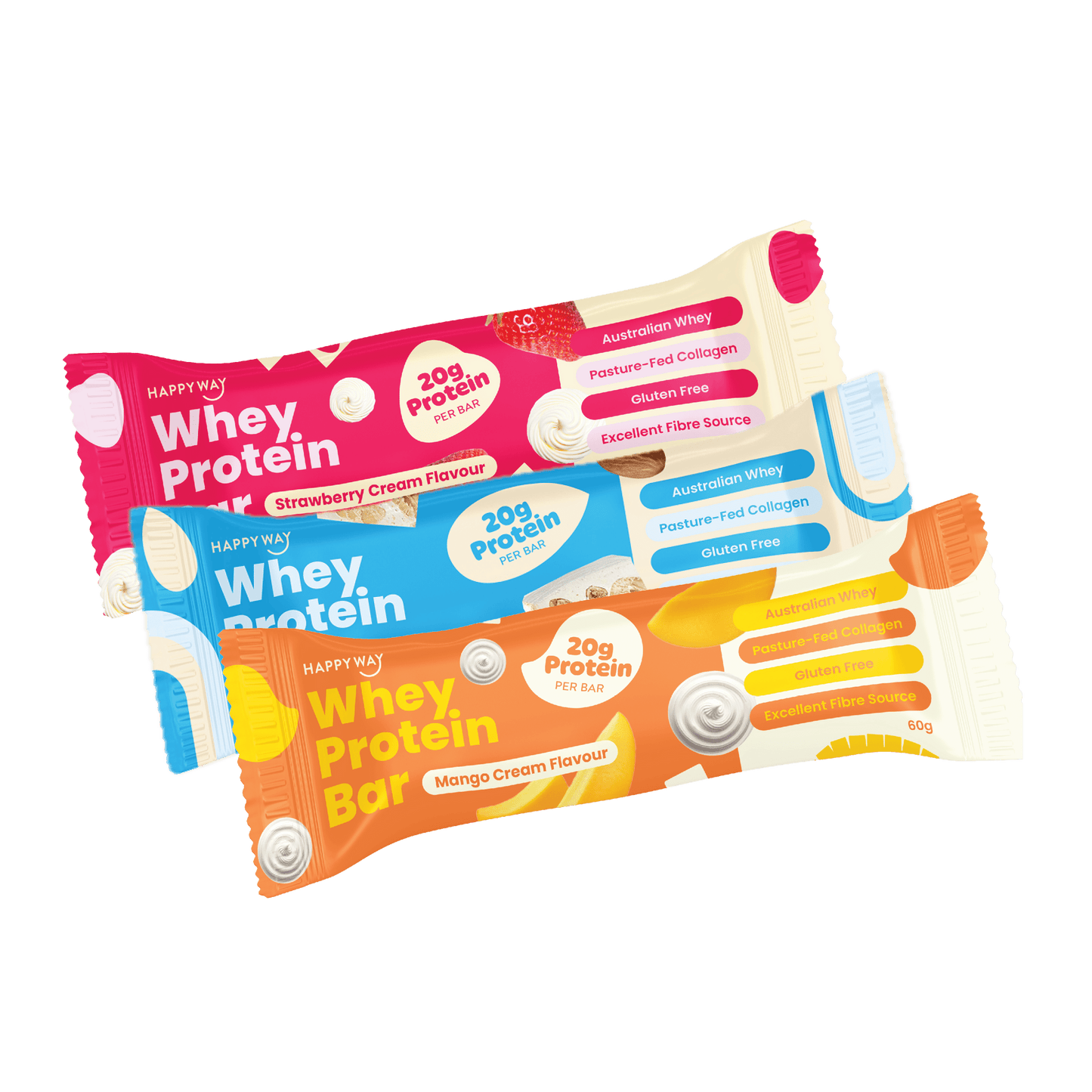 Whey Protein Bar Mixed Box – 10 x 60g Bars