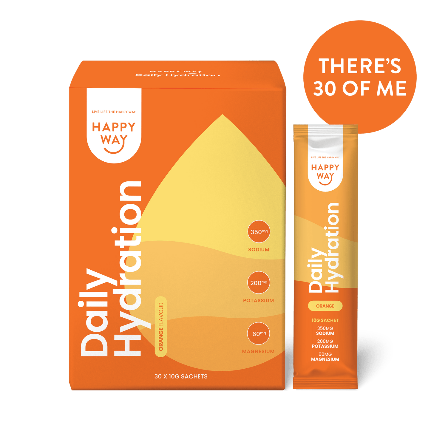 Orange Daily Hydration Sachets