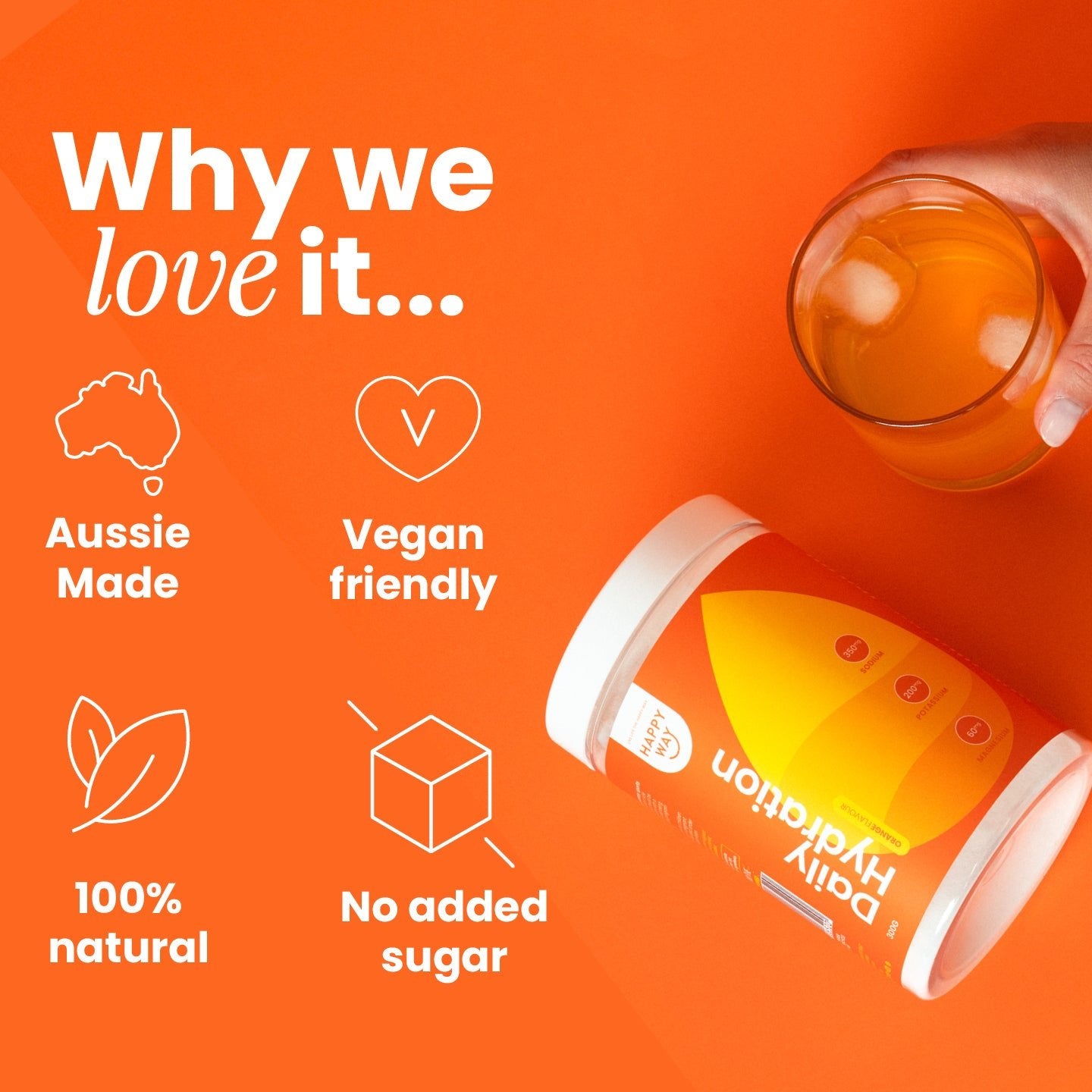 Orange Daily Hydration Powder 300g
