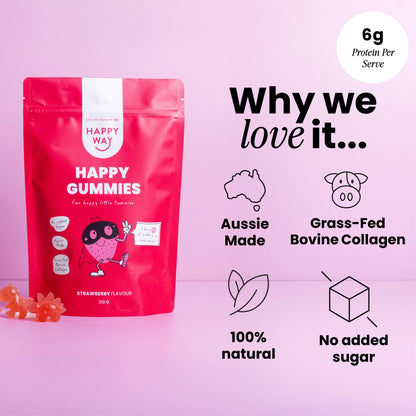 Strawberry Flavour Happy Gummies Mix 210g
