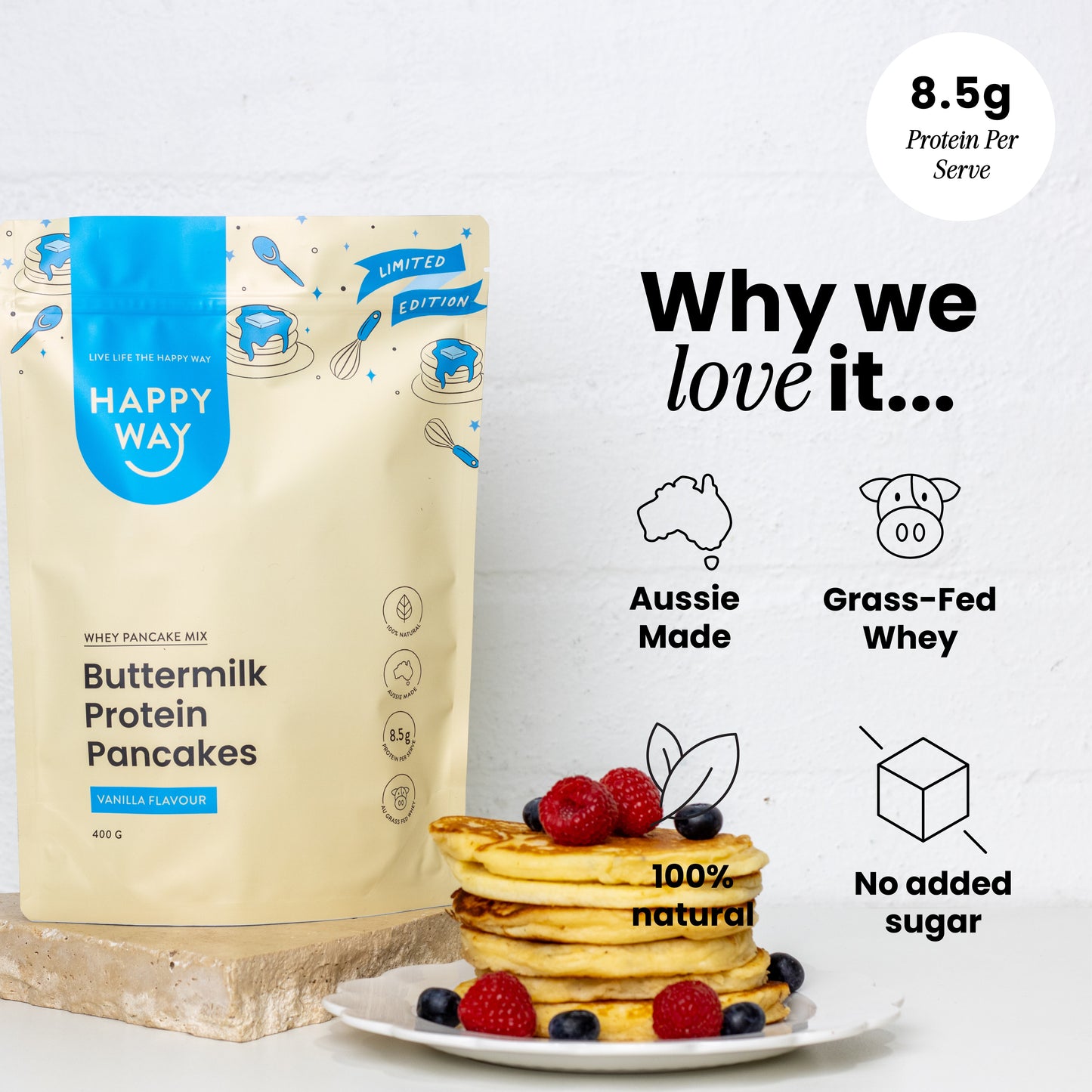 Vanilla Buttermilk Protein Pancake