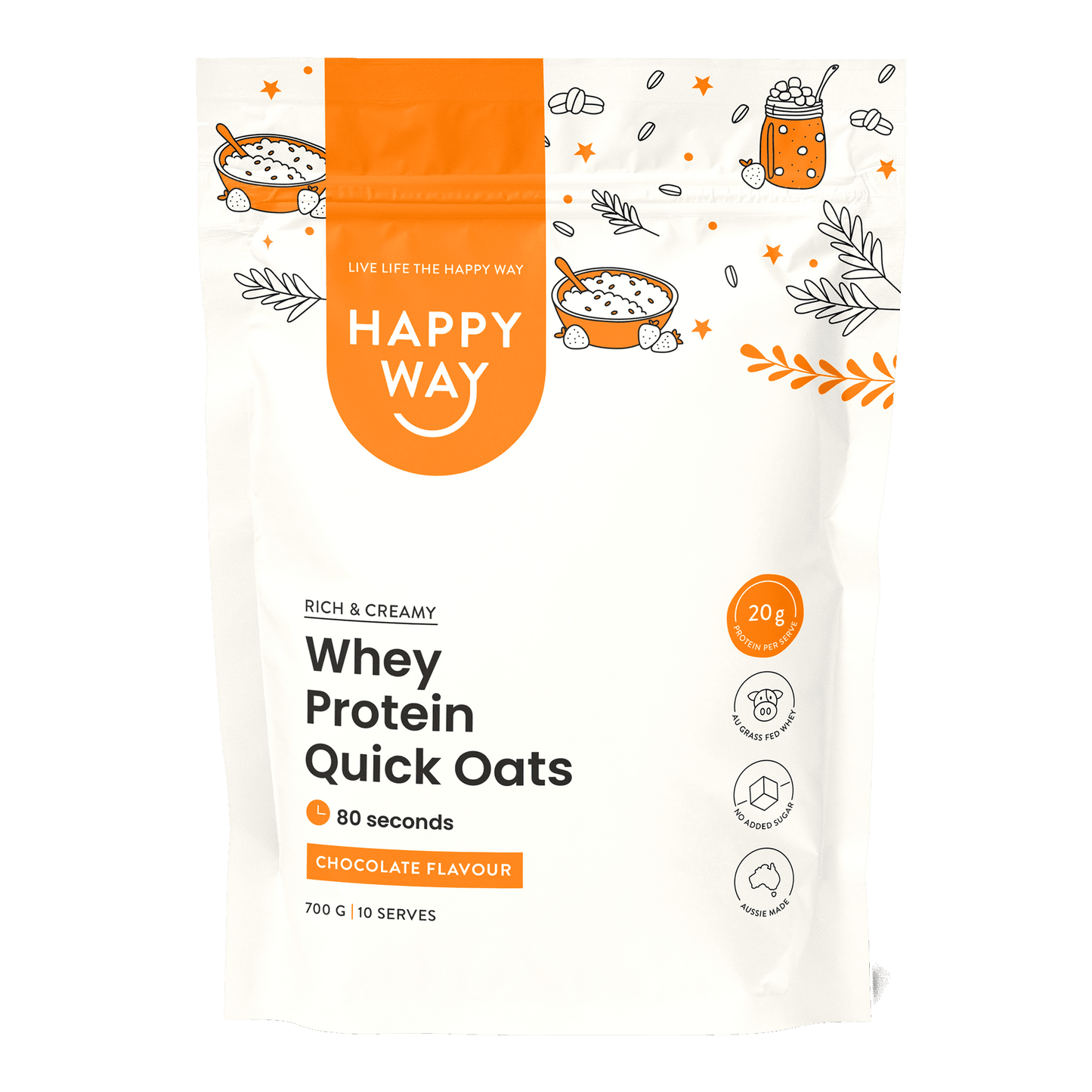 Chocolate Whey Protein Quick Oats