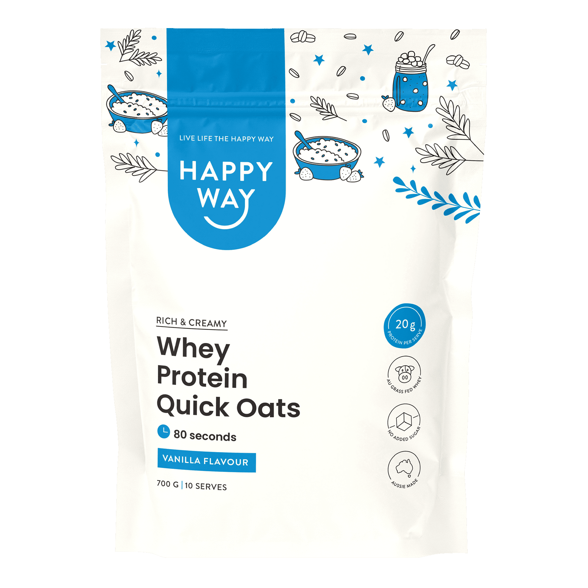 Vanilla Whey Protein Quick Oats
