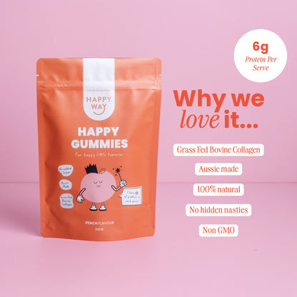 Peach Flavour Happy Gummies Mix 210g