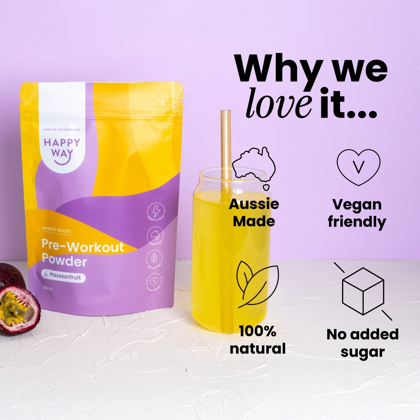 Passionfruit Pre-workout 250g