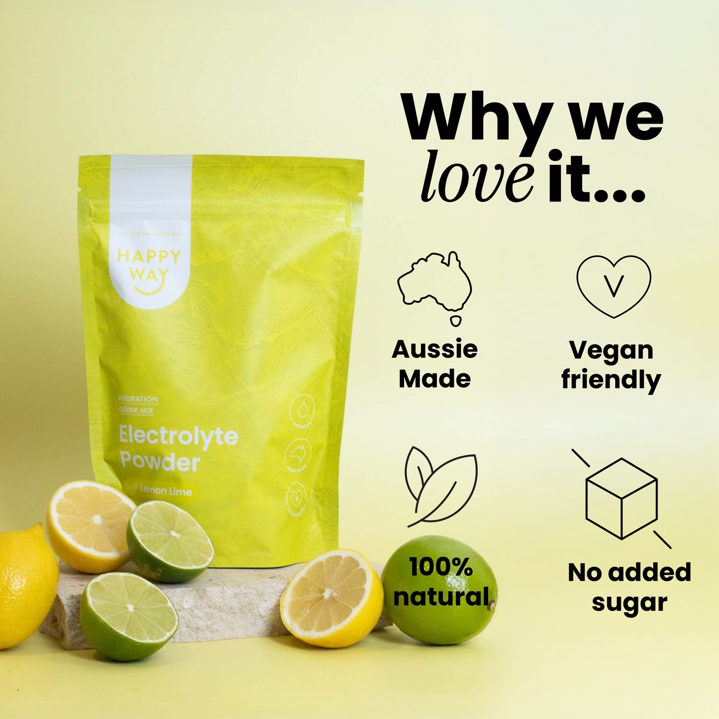Lemon Lime Electrolytes Powder 300g