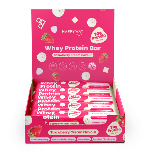 Whey Protein Bar Strawberry Cream Box – 10 x 60g Bars