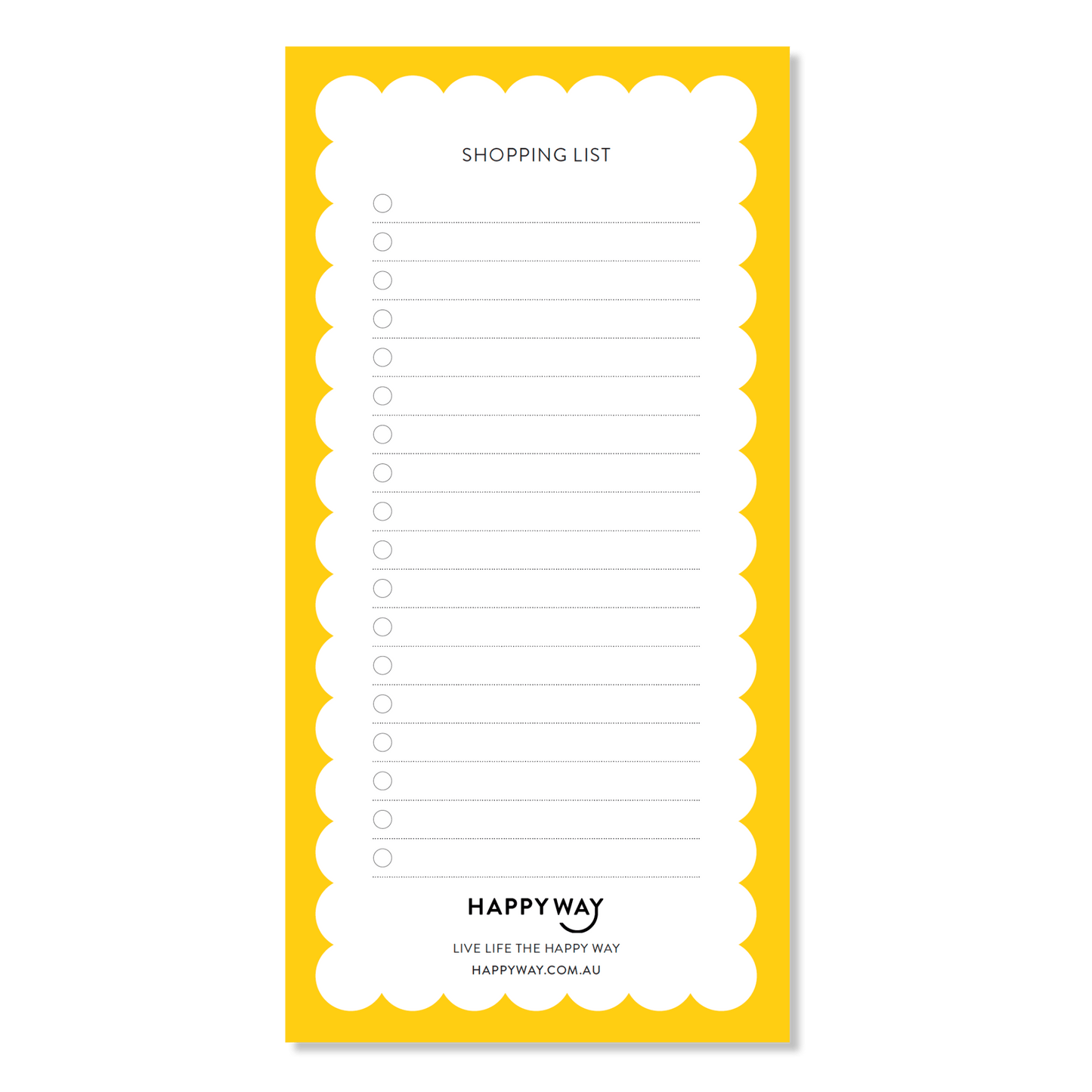 Magnetic Shopping List