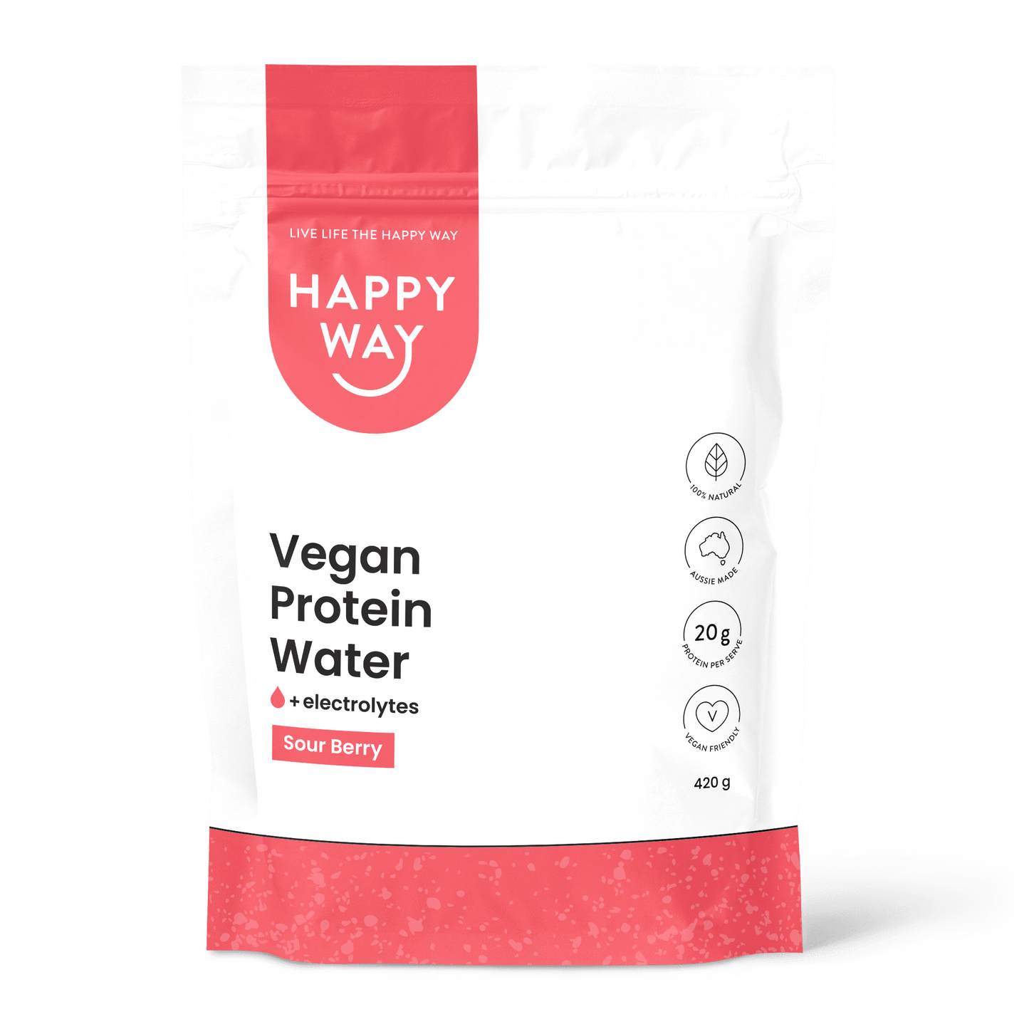 Sour Berry Vegan Protein Water Powder 420g
