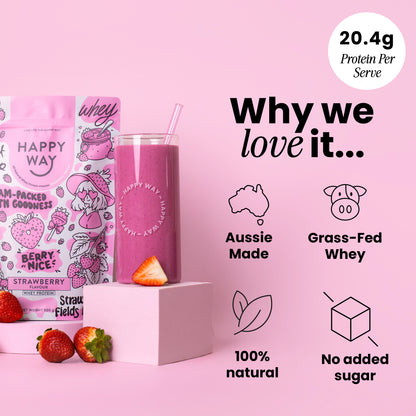 Strawberry Whey Protein Powder 500g