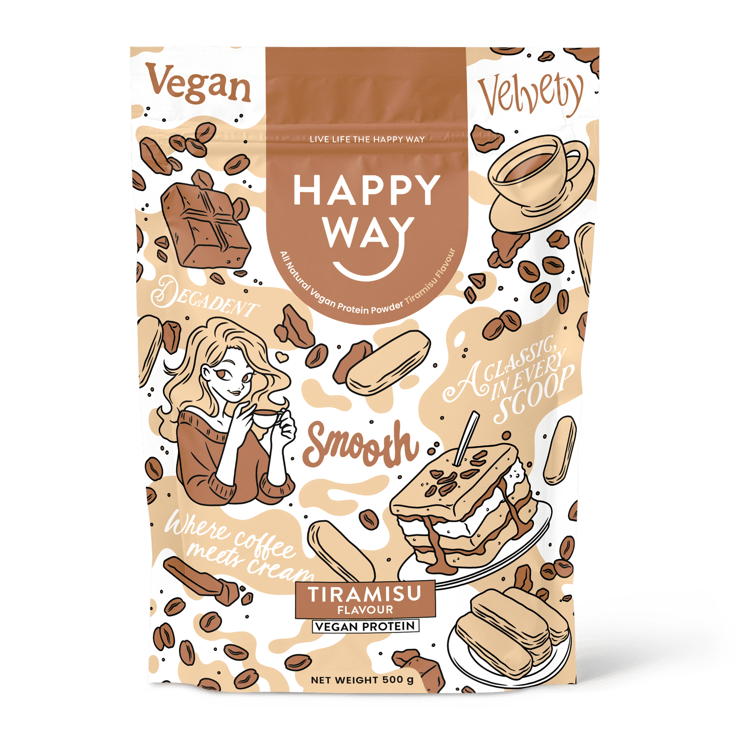 Tiramisu Vegan Protein Powder 500g