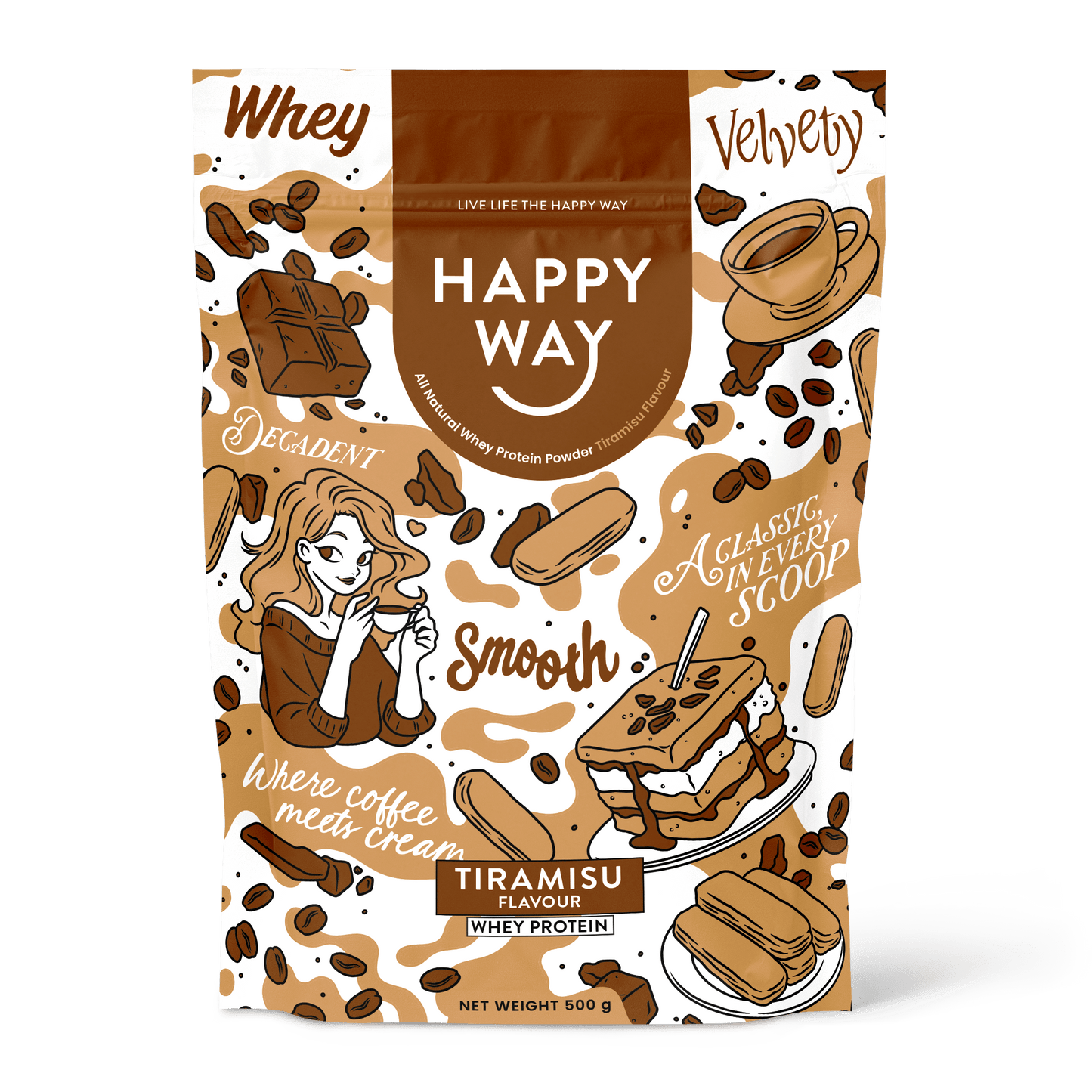 Tiramisu Whey Protein Powder 500g