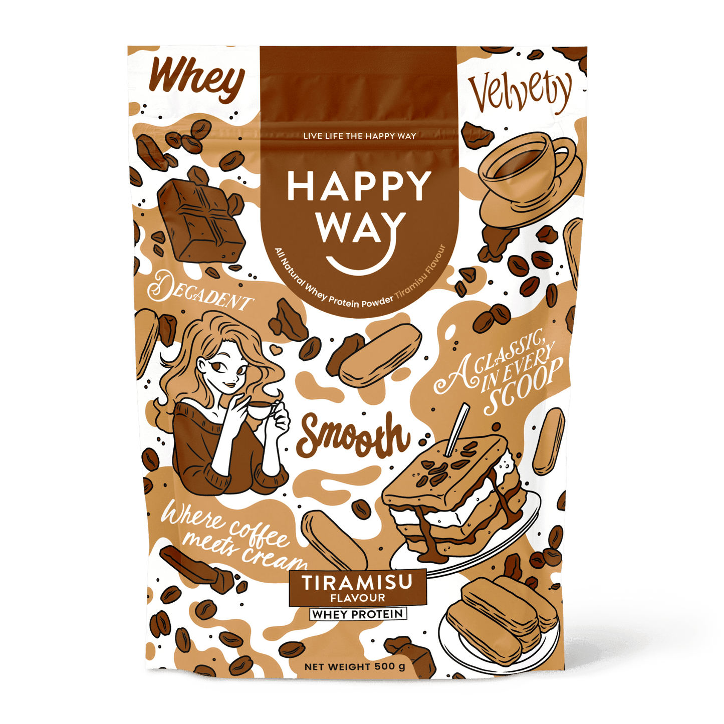 Tiramisu Whey Protein Powder 500g