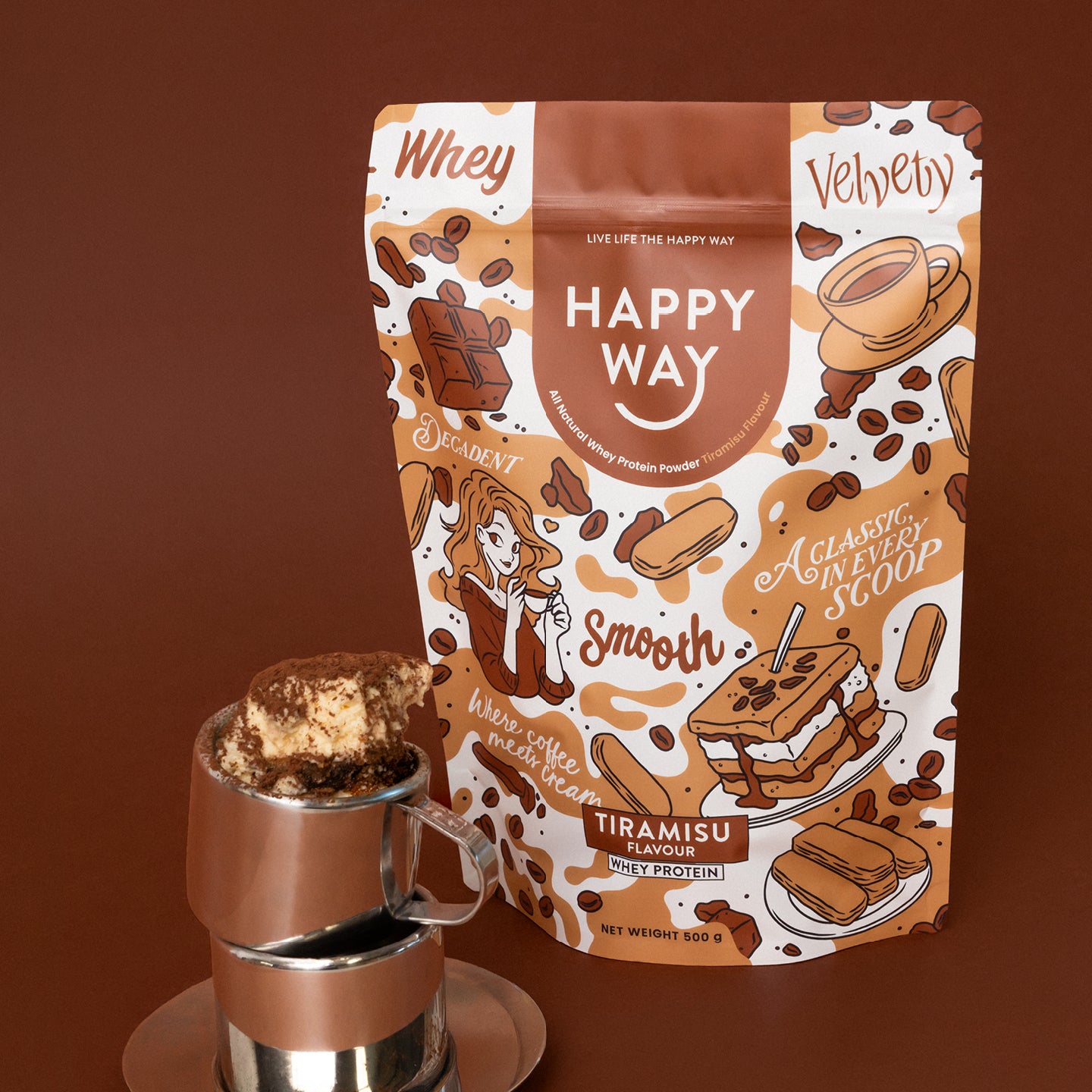 Tiramisu Whey Protein Powder 500g