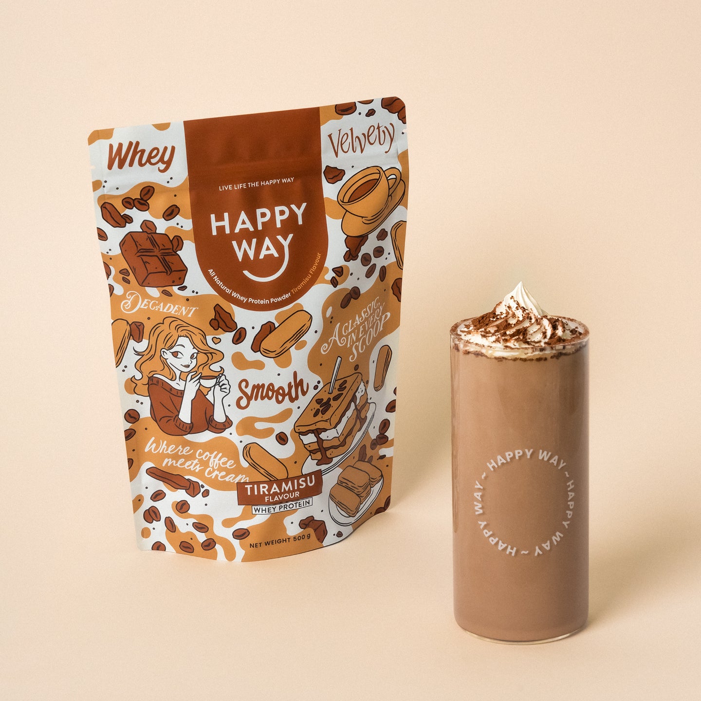 Tiramisu Whey Protein Powder 500g